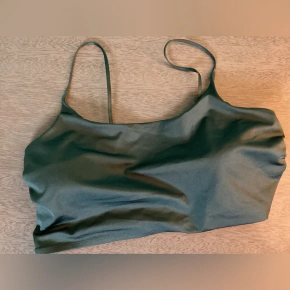 H&M Olive Green Bralette Top Size 14 EUC - Picture 2 of 7